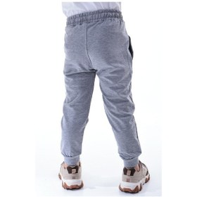 Resim Unisex Çocuk %100 Pamuk Günlük Jogger Eşofman Altı 12 Ay 5 Yaş Gri 