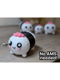 Resim Noctabir Sevimli Sevimli Suşi Evcil Hayvan Oyuncak ve Zula Kutusu Anahtarlık 