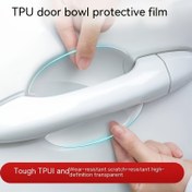 Resim 8 Parça TPU Kapı Kolu Koruyucu Film Seti - Şeffaf, Çizilmez Kulp Koruma Çıkartmaları, Kolay Uygulanabilir, Dayanıklı Vinil Malzeme 