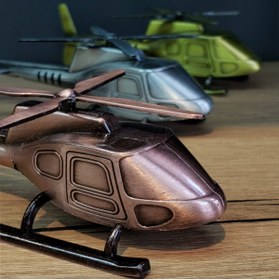 Resim Kanonik Education Dekoratif Metal Helikopter 