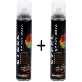 Resim Steel Sprey Boya Kahverengi 200ml Ck-4763 Ck-3421 4763 3421 4879-2 Adet Kahverengi 