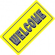 Resim Welcome Yazılı Sök-tak-pratik Vantuzlu Yeni Nesil Dekor Plaka 