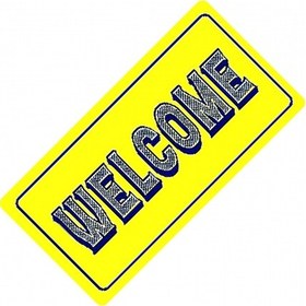 Resim Welcome Yazılı Sök-tak-pratik Vantuzlu Yeni Nesil Dekor Plaka 