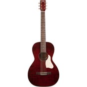 Resim Art & Lutherie Roadhouse Parlor-Style Elektro Akustik Gitar (Tennessee Red) 