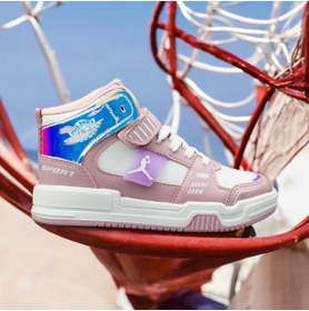 Resim JOJO KIDS kız çocuk bilekli sneaker , jordan cırtlı spor ayakkabı 