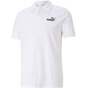 Resim Puma Ess Pique Polo Erkek Tişört 586674 02 Beyaz 