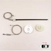 Resim Bmw X3 F25 2010-2014 Makyajsız İçin Arka Sağ Kapı Cam Kriko Seti 