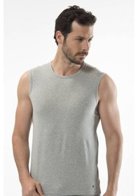 Resim Cacharel Erkek Bisiklet Yaka Spor Atlet Gri 001 