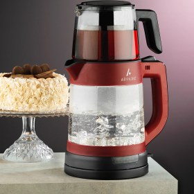 Resim Kırmızı Çok Renkli Çay Makinesi, Keyifli Çay Deneyimi Için Mükemmel Seçim 