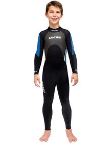 Resim Cressi Morea Wetsuit Junior Dalış Elbisesi Black/blue 3mm-12/13 Y Çok Renkli 