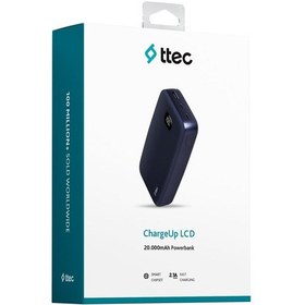 Resim Ttec Chargeup Lcd 20.000mah Taşınabilir Hızlı Şarj Aleti / Powerbank Lacivert 