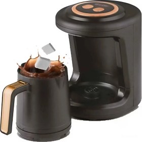 Resim Elektrikli Türk Kahvesi Makinesi – 800W, Sesli Uyarı ve Közde Pişirme Teknolojisi 