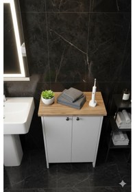 Resim Yiğit Dolap Banyo,havlu Dolabı Beyaz 