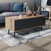 Resim Room Art Atlas Çam Antrasit Venüs 110 cm Kapaklı Orta Sehpa (RoomArt.2710) 