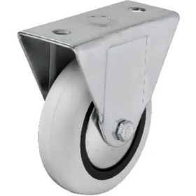 Resim 355 - 75x25 Mm Pvc Makaralı Sabit Teker 4 Adet 