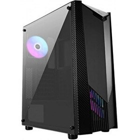 Resim MSI MAG SHIELD 110A USB 3.2 RGB Tempered Glass Siyah ATX Mid Tower Kasa 