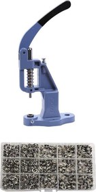 Resim 10.5 Mm 200 Set Metal Çıt Çıt Ve El Presi Takma Çakım Komple Seti 