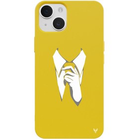 Resim iPhone 13 Kravat Telefon Kılıfı 