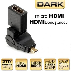 Resim DARK DK-HD-AHDMIXM270 mHDMI-HDMI Çevirici Adaptör 