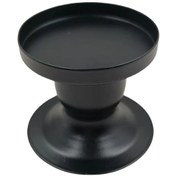 Resim Monyee 2 Adet Siyah Demir Sütun Mumlukları Ev Dekoru, Romantik Ambiyans Oluşturucu, Dayanıklı Ev Hediyesi Siyah 