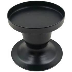 Resim Monyee 2 Adet Siyah Demir Sütun Mumlukları Ev Dekoru, Romantik Ambiyans Oluşturucu, Dayanıklı Ev Hediyesi Siyah 