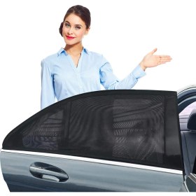 Resim Ankaflex Oto Güneşlik Perde Araba Yan Cam Perdesi Önleyici Araç Içi Güneşliği Için Güneş Arka Sinekliği 
