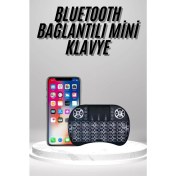 Resim Kablosuz Türkçe Q Klavye Rgb Işıklı Televizyon Ps3 Dokunmatik Mouse 