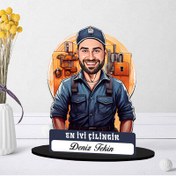Resim Kişiye Özel Erkek Çilingire Hediye Karikatürlü Biblo 