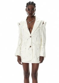Resim Criseida Baskılı Kesik Blazer - L 