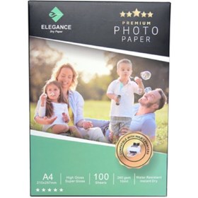 Resim Fujifilm Elegance Photo Paper A4 Parlak Fotoğraf Kağıdı 100'lük 