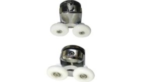 Resim Selhaf Duşakabin Tekerleği Rulman Metal Gövdeli Alt Tekerlek Krom 