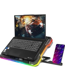 Resim Hype Store Rampage S49 Cyclone Laptop Notebook Soğutucu Stand Rgb Renkli Oyunculara Özel 2 USB Port 140MM Fan 1 
