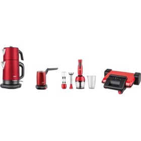 Resim Fakir 4'Lü Çeyiz Fırsat Paketi Rouge Serisi Kırmızı (River Kahve Mak.) 