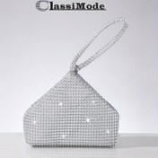 Resim Bir Lüks Parlak Kadın Akşam Çantası, Moda ve Çok Yönlü Kadın Akşam Çantası, Küçük El Çantası, Akşam Aksesuarları El Çantası, Parti Aksesuarları El Çantası, Parlak Dekoratif Çanta, Düğün Aksesuarları El Çantası, Akşam Toplantıları, Düğünler, Doğum Günleri, Balerler için Uygun 