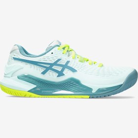 Resim Asics Gel-Resolution 9 Kadın Mavi Tenis Ayakkabısı 