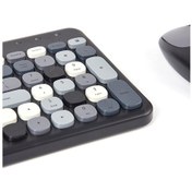 Resim Mofii 2.4g Kablosuz Klavye Mouse Kombosu Klavye Ve Mouse Paylaşımı Bir Alıcı Usb Arayüzü 110 Tuş Yuvası Tasarımı Siyah 