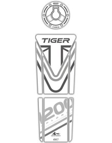 Resim GP Kompozit Triumph Tiger 1200 2014-2016 Uyumlu Tank Pad Seti Beyaz 