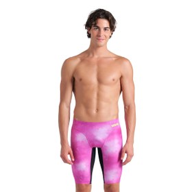 Resim Swim Jammer Allover Print Erkek Pembe Yüzücü Mayosu 010056509 
