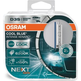 Resim D3S Cool Blue Intense Xenarc 6200K Beyaz Işık (Takım - 2 Adet) 