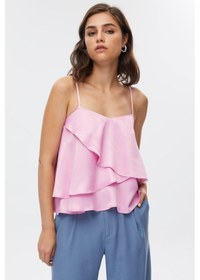 Resim Stella Pulvis Pembe Ipli Bluz Pembe 