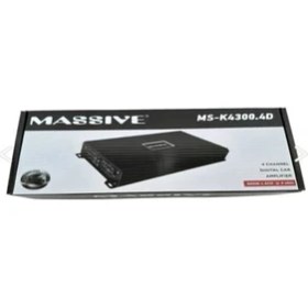 Resim Massive MS-K4300.4D 4X300 W Rms Profesyonel Oto Amfi 