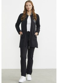 Resim Sementa Marine Detaylı Tunik Eşofman Takım - Siyah 001 