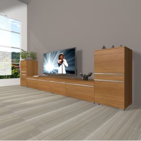 Resim Decoraktiv Eko 9200t Mdf Tv Ünitesi Tv Sehpası - Naturel Ceviz 