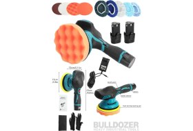 Resim Bulldozer Çift Akülü Oto ve Motorsiklet Parlatma Polisaj Makinesi 