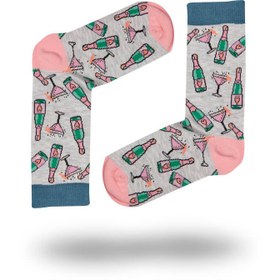 Resim John Frank Women Fun Socks Uzun Çorap 