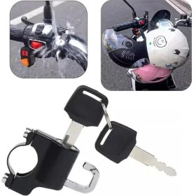 Resim AyrStore Sunup SN-24295 22-26MM Universal Motosiklet Kask Kilidi 