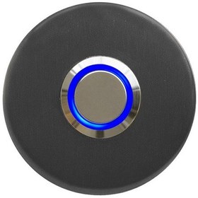 Resim Lockway Z-101am Antresit Paslanmaz Tek Kontak Zil Butonu Mavi Led 