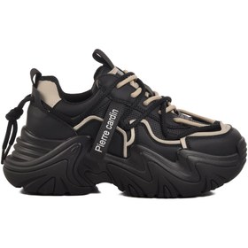 Resim Pierre Cardin Siyah Yüksek Taban Kadın Spor Ayakkabı PCI-11131 G 