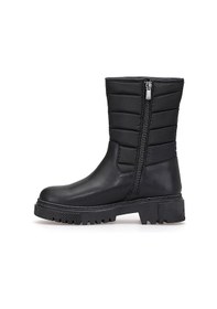 Resim M.p 252-6220zn Kadın Düz Bot Siyah Siyah 
