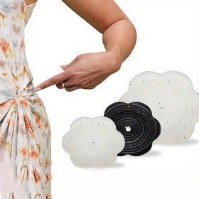 Resim Silikon Bel Sıkıştırıcı Klipsler - Gömlekler & Tişörtler için Çok Yönlü Zayıflama Aksesuarı, Beyaz ve Siyah Renklerde Mevcut 